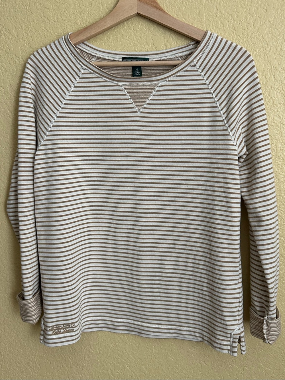 Ralph Lauren Jeans Co. Vintage Striped Long-Sleeve Sweatshirt
